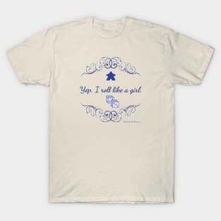 Like a Girl, blue T-Shirt